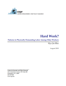 Hard Work? Patterns in Physically Demanding Labor Among Older Workers
